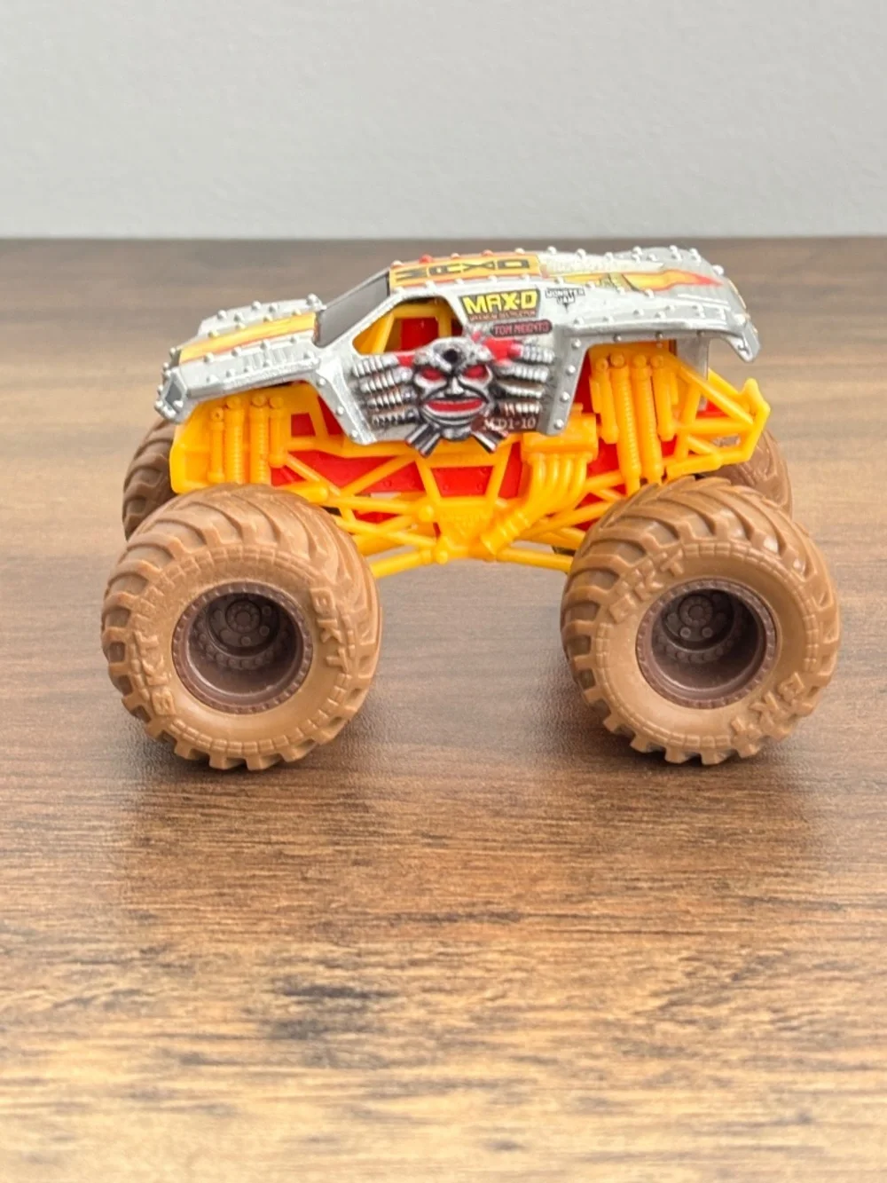Monster Jam 1:64 Max D Mystery Mudders Yellow Orange Monster Truck Die Cast 2023